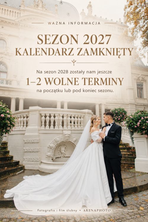 Elegancki ślubny plakat sezonu 2027